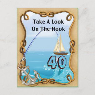 FUN 40e anniversaire Invitations de pêche pour les