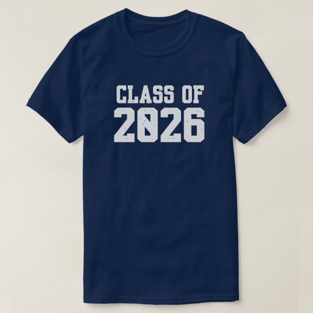 Fun And Catchy "Senior Class Of 2026" T-Shirt (Design devant)