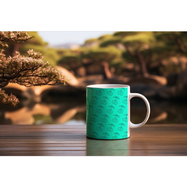 Fun and Vibrant Cherry Motif café Mug (Créateur téléchargé)