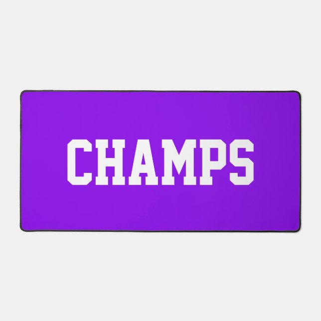 Fun Athletic CHAMPS Texte Blanc Sur Fond Violet Cl (Recto)