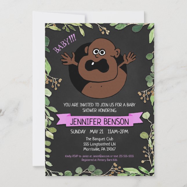 Fun Baby shower Invitation (Devant)