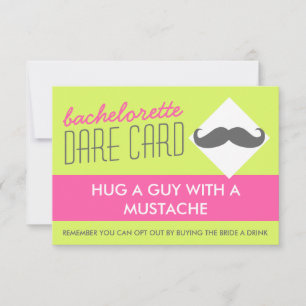 Fun Bachelorette DARE carte de jeu - embrasser un