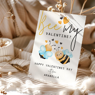 Fun Bee My Valentine ? Valentines Jour Carte de va
