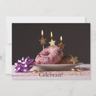 Fun Birthday Celebration Carte Plat