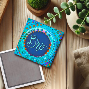Fun Bro Moderne Blue Inspirivity Magnet