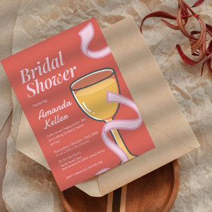 Fun Cheers Bridal Douche Invitation