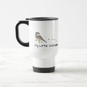 Fun Chickadee mignon petit Bird Traces Mug
