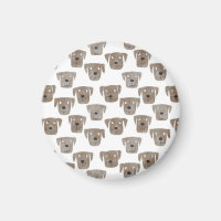 Fun Chocolat Labrador Retriever Dog Magnet