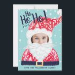 Fun Christmas Holiday Jolly Santa Claus Carte phot<br><div class="desc">Célébrez la saison des fêtes magiques et festives avec nos cartes photos de vacances personnalisés. Notre design festif de vacances comprend notre propre Santa Claus joyeux dessiné à la main et conçu avec des couleurs vives, et des techniques d'illustration lunaire artistique. Placez vos propres images à l'intérieur du joyeux Père...</div>