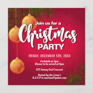 Fun Christmas Party Invitation