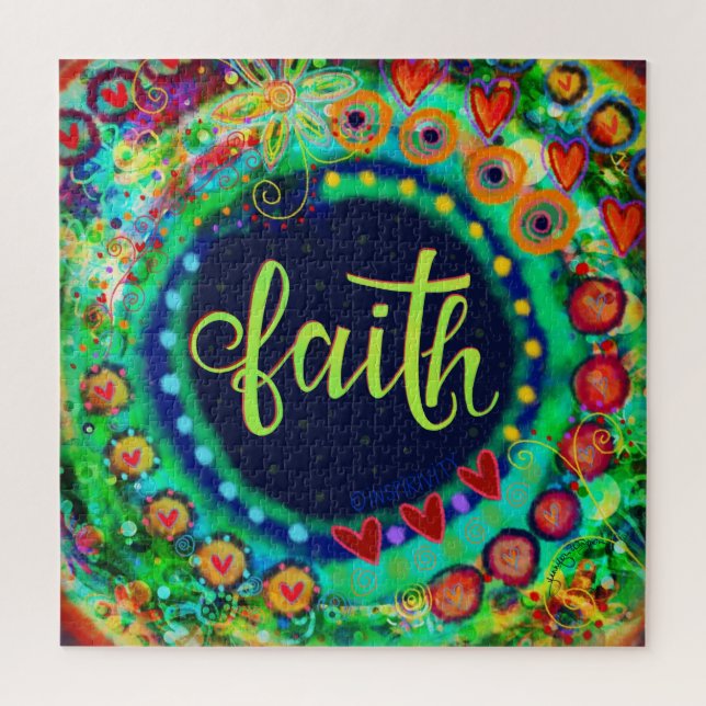 Fun coloré Fun Faith Inspirivity Jigsaw Puzzle (Vertical)
