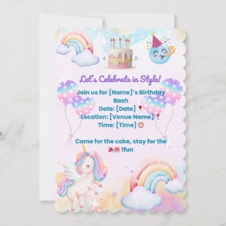 Fun & Colorful Birthday Invitation – Party Celebra