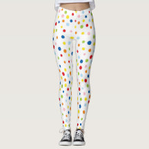 Fun confetti leggings colorés