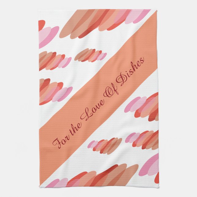 Fun corail pêche serviette moderne (Vertical)