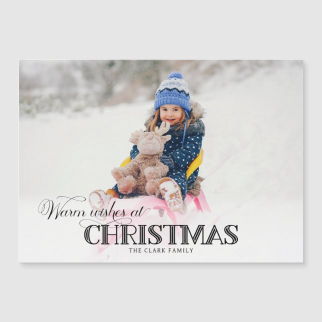 Fun Custom Christmas Typographie Photo (Devant)