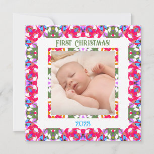 Fun Custom Holly Jolly Noël Bright Photo Cadeau