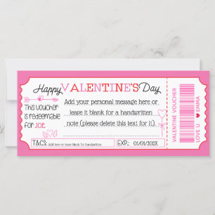 Fun Custom Valentine's Day Card comme bon cadeau