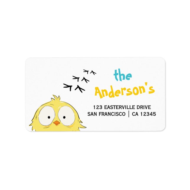 Fun Cute Crazy Étiquette de poulet (Devant)