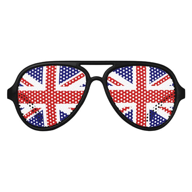 Fun drapeau britannique lunettes | teintes Union J (Devant)