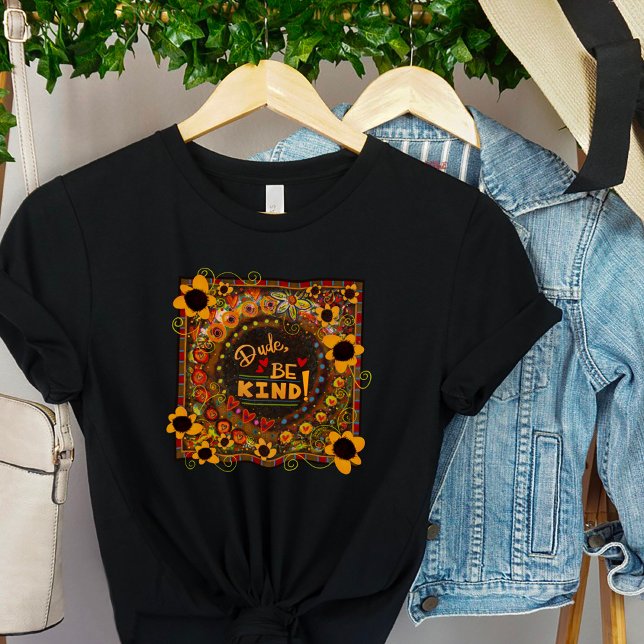 Fun Dude Be Kind Daisy Inspirivity T-Shirt (Créateur téléchargé)