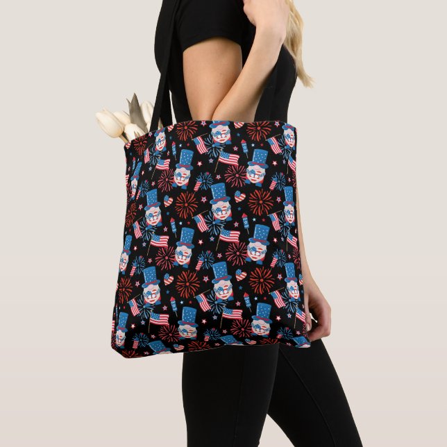 Fun été Gnome 4 juillet Sac fourre-tout (De près)
