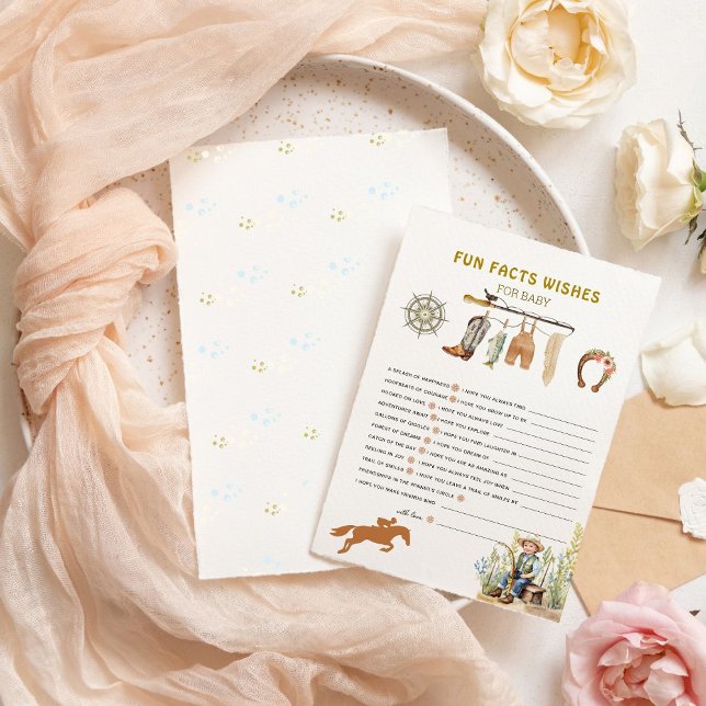 Fun Facts Wings Game Fisherman Derby Baby shower (Créateur téléchargé)