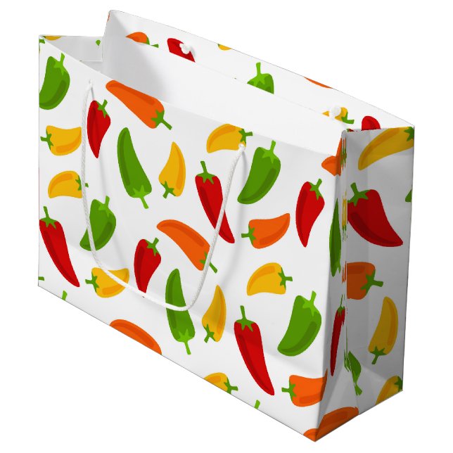 Fun Fiesta Chili piments fun grand sac cadeau (Devant Angle)