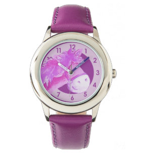 Fun filles poney ajouter votre nom poignet montre