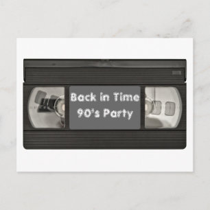 Fun Flash Back VHS Invitation de la partie
