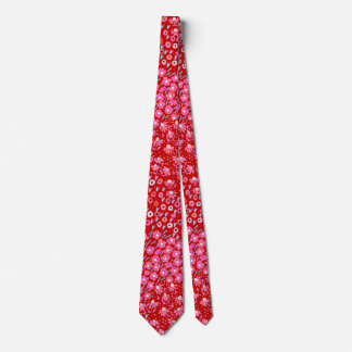 Fun Floral Cravate Rouge rose brillant Fleurs sauv