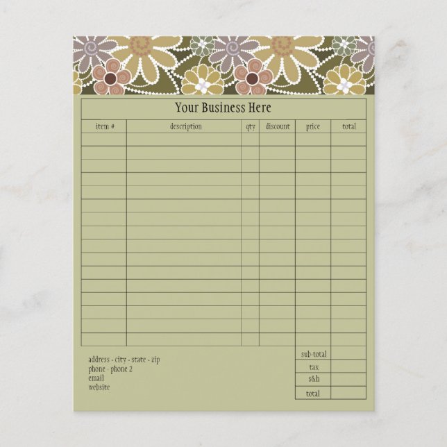 Fun Florals Petit Commande (Devant)