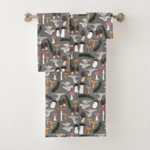 Fun Fungi Champagne Motif de fougère