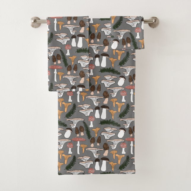 Fun Fungi Champagne Motif de fougère (En situation)