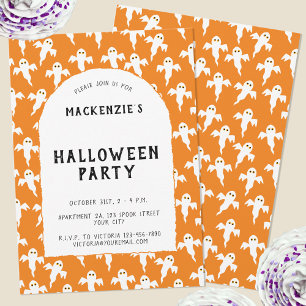 Fun Ghost Halloween Fête Invitation