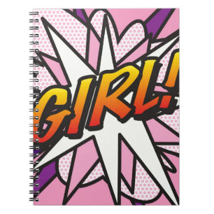 Fun GIRL Retro Comédie Livre Pop Art