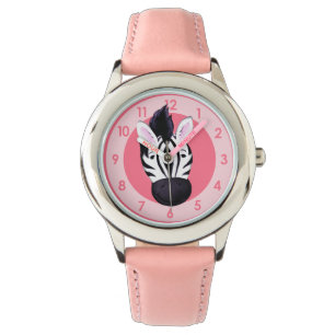 Fun girls zebra ajouter votre nom poignet montre