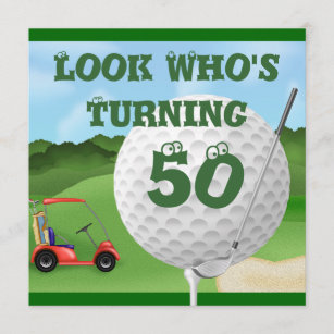 Invitations Faire Part Cartes Anniversaire Golf Zazzle Fr