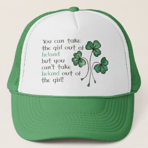Fun Green Shamrock Irlandais Casquette de camion f