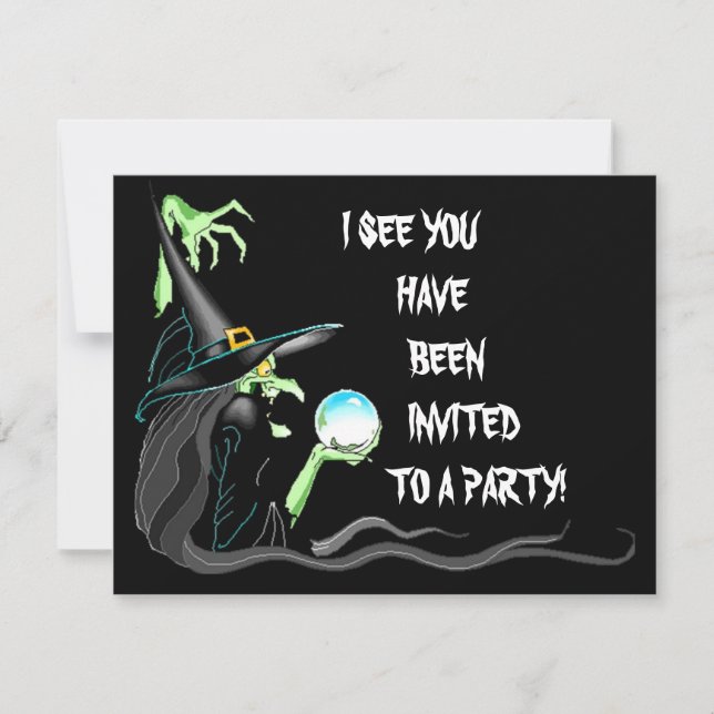 FUN HALLOWEEN FÊTE INVITATION ~ EZ POUR CUSTOMISER (Devant)