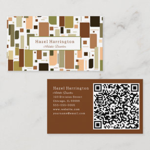 Fun HQ Code Retro Carte de visite Mid Century Mode