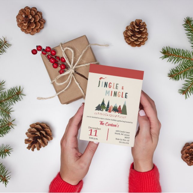 Fun Jingle and Mingle Christmas Party Invitation (Créateur téléchargé)