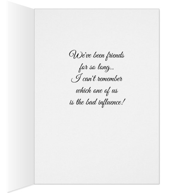 Fun Keeping in Touch Call Me BFF Friends antique  (Intérieur (Droit))