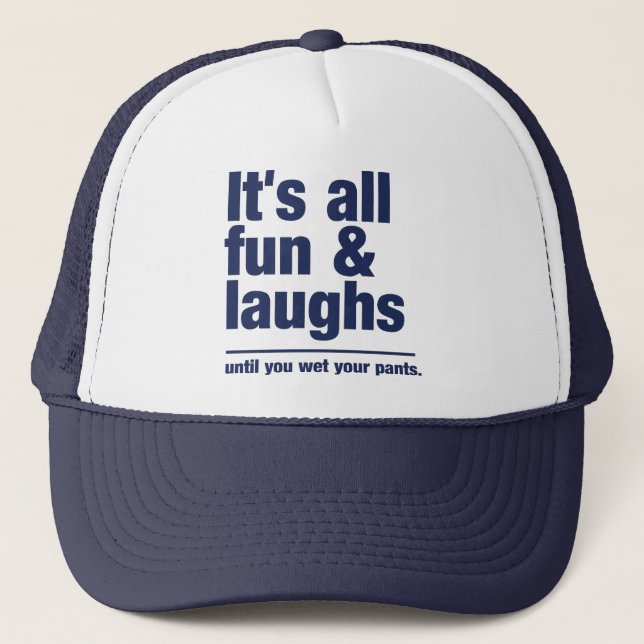 FUN & LAUGHS casquette - choisissez la couleur (Devant)
