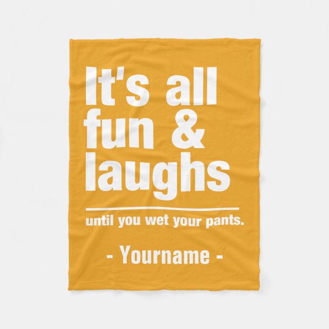 FUN & LAUGHS couvertures en polaire couleur person (Devant)