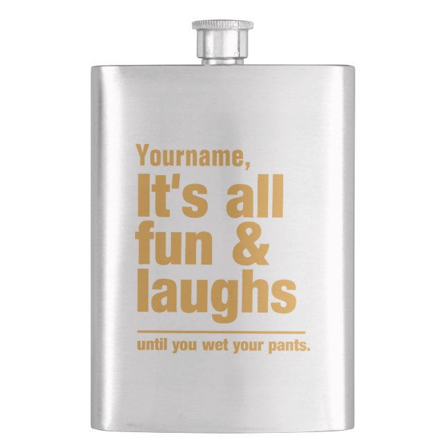 FUN & LAUGHS flacon personnalisé (devant)