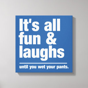 FUN & LAUGHS impression de toile couleur personnal