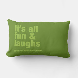FUN & LAUGHS oreiller de jeton couleur personnalis