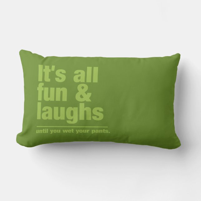 FUN & LAUGHS oreiller de jeton couleur personnalis (Recto)