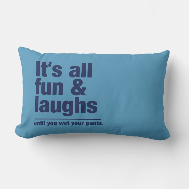 FUN & LAUGHS oreiller de jeton couleur personnalis (Recto)