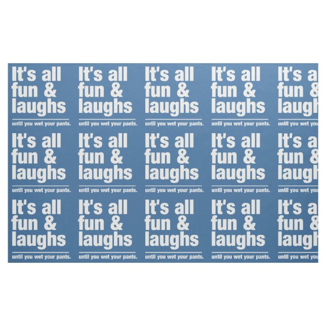 FUN & LAUGHS tissu couleur personnalisé (Yard)